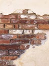 Old Brick & Plaster Wall Royalty Free Stock Photo