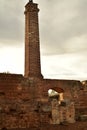 Ruins of old brick sugar mill in Todos Santos, Baja, Mexico Royalty Free Stock Photo