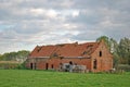 Old brick stable ruin