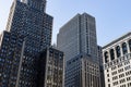 Old Brick and Stone Skyscrapers in Downtown Chicago Royalty Free Stock Photo