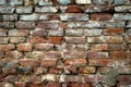 Old brick stone wall texture background, black Royalty Free Stock Photo