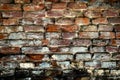 Old brick stone wall texture background, black Royalty Free Stock Photo