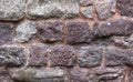 Old brick and stonewall Royalty Free Stock Photo
