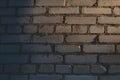 Old brick wall of an abandoned house background texture with free blank copy space for text Royalty Free Stock Photo