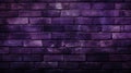 Old brick wall background, dark purple grunge texture or pattern for design. Generative ai Royalty Free Stock Photo