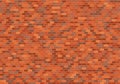 Old brick wall background. Red bricks texture seamless pattern vector Royalty Free Stock Photo