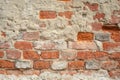 Old Brick wall with braking clay