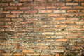 Old brick wall of a Buddhist temple - background Royalty Free Stock Photo