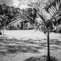 Old brick wall Church in Jamaica Royalty Free Stock Photo