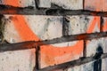 Old brick wall close up Royalty Free Stock Photo