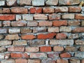 Old brick wall  close-up Royalty Free Stock Photo