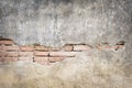 Old brick wall decayed patterns texture for background Royalty Free Stock Photo