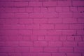 Old Brick Wall Freshly Painted in Purple Color Royalty Free Stock Photo