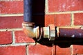Bend in Pipe System Royalty Free Stock Photo