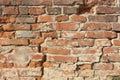 Old brick wall lit by the sun Royalty Free Stock Photo