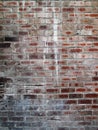 Old Brick Wall with Paint Splashes Royalty Free Stock Photo