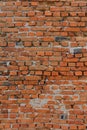 Old brick wall of red brick Royalty Free Stock Photo
