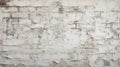 Old brick wall with rough cracked white paint, texture background Royalty Free Stock Photo