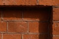 old brick wall with shadow texture close up Royalty Free Stock Photo