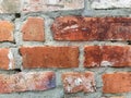 Old brick wall with sharp texture. Royalty Free Stock Photo