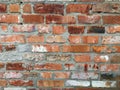 Old brick wall with sharp texture. Royalty Free Stock Photo