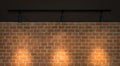 Old Brick wall with soft lighting interior Royalty Free Stock Photo