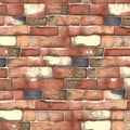 Old brick wall texture background. Ancient srtucture Royalty Free Stock Photo