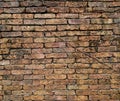 Old brick wall texture background for design with copy space for text or image. Royalty Free Stock Photo