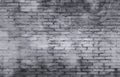 Old brick wall texture background with gray and white color on t Royalty Free Stock Photo