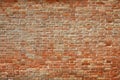 Old brick wall texture background in a sunny day, high detail Royalty Free Stock Photo