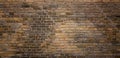 Old brick wall texture background. Vintage grunge architecture or interior design abstract texture