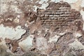 Old brick wall texture background. Vintage grunge architecture or interior design abstract texture Royalty Free Stock Photo