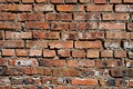 Old brick wall, texture of an old building, red texture Royalty Free Stock Photo