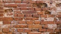 Old Brick Wall Texture of the Destroyed Castle Royalty Free Stock Photo