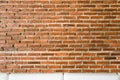 Old brick wall texture grunge background with vignetted corners, may use to interior design. Royalty Free Stock Photo