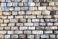 Old brick wall texture. Masonry - a type of masonry of a building structure made of bricks Royalty Free Stock Photo