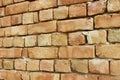 Old Brick Wall - Weathered Masonry with Historic Texture and Patina Royalty Free Stock Photo