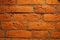 Old brick wall with wooden joist