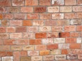 The old bricks wall build from branded bricks. An amazing collection