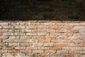 Old bricks wall texture background outdoors. Vintage wall Royalty Free Stock Photo