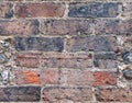 Old brickwall with wheatered bricks Royalty Free Stock Photo