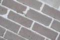 Old brickwork. Brick wall. White silicate brick. Crumbling brick from time to time Royalty Free Stock Photo