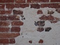 Old brickwork in repaired wall Royalty Free Stock Photo