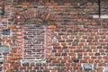 Old brickwork wall in Gent, Flanders, Belgium