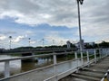 Old Bridge Brantas River in Kediri East Java