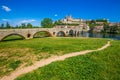 Old Bridge And Cathedral In Beziers, France Royalty Free Stock Photo