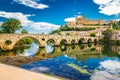 Old Bridge And Cathedral In Beziers, France Royalty Free Stock Photo