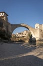 Old Bridge in the city of Mostar, Bosnia & Herzegovina Royalty Free Stock Photo
