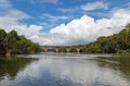 Old bridge Fredericksburg Virginia USA with beautiful skyline