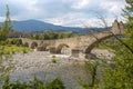 The `Old` Bridge` or `Gobbo Bridge` also `Devil Bridge` in Bobbio, Piacenza province, Trebbia Valley, Emilia Romagna, Italy